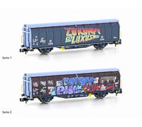 Hobbytrain N 24669 Un Carrello A Muro SBB Graffiti Epoca 6 NUOVO OVP 1:160