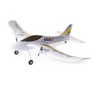 HobbyZone RC Airplane Duet S 2 RTF Tutto il necessario per volare è incluso con Safe HBZ05300, Bianco/Giallo