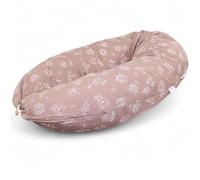 HOBEA-Germany Cuscino per allattamento 190 cm x 76 cm XXL Cuscino per la gravidanza Cuscino per chi dorme sul fianco con rivestimento in cotone biologico (Abitanti Della Foresta, Cappuccino)