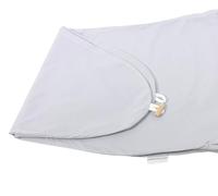HOBEA-Germany Fodera per cuscino da allattamento per cuscino da allattamento 190cm in diversi colori e disegni (Grigio unito)