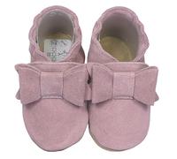 HOBEA-Germany Scarpe per Bambini e Bambine in Diversi Modelli… 20/21 (12-18 Mon), Fiocco in camoscio Rosa Scuro