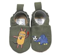 HOBEA-Germany scarpe vegane per bambini RecyStep Mouse con L'elefante Calcio verde 26/27 (2½ - 3 anni) Suola da passeggio Grip
