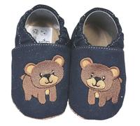 HOBEA-Germany scarpe vegane per bambini RecyStep Orso blu scuro 22/23 (1½ - 2 anni) Suola da passeggio Grip