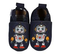 HOBEA-Germany scarpe vegane per bambini RecyStep realizzate con materiale riciclato Cuore robot blu 24/25