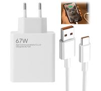 Hobeiy Caricatore rapido 67 W con cavo USB C 2 M 6 A, adattatore di ricarica per