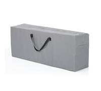 Hoberg Borsa per riporre i cuscini | Adatta per 4 cuscini a schienale alto | Zip extra lunga, robusta, resistente alle intemperie e ai raggi UV [130 x 50 x 32 cm]