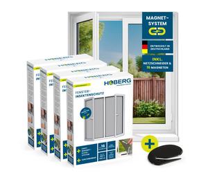 HOBERG Rete Antiinsetti Per Finestra Set Di 2 Pezzi 150x130