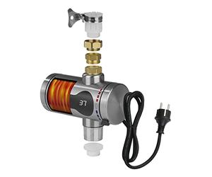 Hoberg Scaldacqua elettrico istantaneo | Riscaldamento rapido | Con display della temperatura | Senza serbatoio [max 3600W]