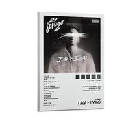 HOBEVOYY 21 SAVAGE - Poster con copertina di album "I Am I Was", vintage, decorazione artistica per stanza, decorazione per camera da letto, 30 x 45 cm, stile cornice