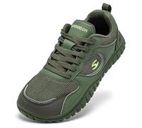 HOBIBEAR Scarpe da donna e da uomo a piedi nudi | Ampia scatola per le dita | Comode scarpe da trail running, verde, 38 EU Larga