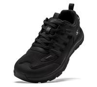 HOBIBEAR Scarpe Sportive Miste Unisex con Punta Ampia Minimaliste Comode per Uomo Allenamento e Corsa su Sentieri(Tutto Nero,EU 46)