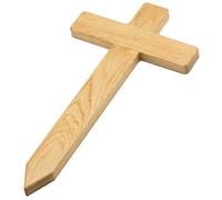 Elegante piccola croce in legno in Europa per tomba in legno, per tomba in legno, come pezzo di ricambio per la tomba o come decorazione tomba per cane/gatto