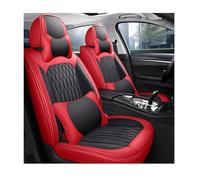 HOBIVA Coprisedili universali per auto, set per Fiat Abarth 500/Abarth 500C/Abarth 500 esseesse/Abarth 695, colore: nero/rosso