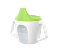Hobngmuc Bicchiere Antigoccia Per Bambini Con Doppie Maniglie E scaIa Graduata - Resistente Al Calore 100°C, Leggero & Anticaduta, Bicchiere Da Apprendimento Per neonatti, Pratico Da Portare