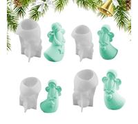 Hobngmuc Forme Angeli | Set Di 4 Antiaderente Per Le Feste Natalizie | Forme 3D Per Candele Angelo - Per Decorazione Casa Matrimonio Feste Cena