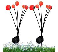 Hobngmuc Luci da Giardino bulbi oculari Spaventosi, luci a bulbo oculare - Incantevoli Lucine con bulbi oculari per Decorazioni di Halloween,Luci Impermeabili per paletti, Illuminazione Solare