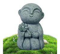Hobngmuc Piccole Statuine Di Buddha, Statua in Pietra da Giardino Buddha, Ornamento Zen Spirituale Buddhista Per Casa Meditazione Yoga Camera Soggiorno Giardino