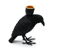Hobngmuc Portacandele Corvo - Statua Corvo Horror Portacandele da Tè | Supporto per Candele Decorativo e Decorazione Centrotavola per Lobby di Hotel, Tavoli per Banchetti, Camera da Letto, Feste,