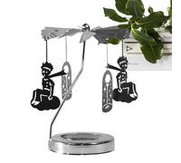 Hobngmuc Portacandele rotante - Portacandele Termico Candeliere Girevole Vassoio Rotondo Set | Ristorante Matrimonio Natale San Ringraziamento Matrimonio Anniversario Festa di compleanno Decorazione