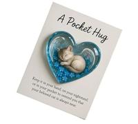 Hobngmuc Ricordo Di Gatto Memoriale | Ornamento A Forma Di Cuore Per Carte Positive E - Cartoline Emotive Per Adulti - Per Donne, Adolescenti, Famiglia, Natale, Vacanza, Motivazionale, Incoraggiamento