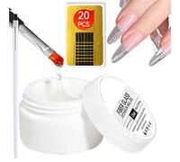 Hobngmuc Riparazione Unghie Fragili - Gel Istantaneo Trattamento Unghie Scheggiate | Rinforzante Protettivo 15 Ml Durevole per Manutenzione Donne Protezione Manicure Restauro Viaggio Cura Domestica