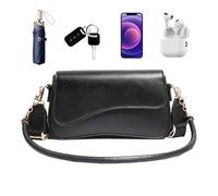 Hobo Borse da donna, borse a tracolla da donna - Borse a tracolla chic per le signore,Borsa a tracolla alla moda in pelle PU, borsa per cellulare, borse a tracolla multi-p, Nero , Se référer au