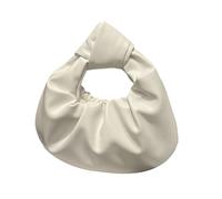 Hoboes Toted Bags Borse per Donne Ragazze in Pelle Morbida Pochette Borse Annodate Top Handle Borse Trendy Ascelle Borsa, bianco, As shown in the figure