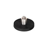 Hobolite Supporto magnetico per luce video, base di aspirazione magnetica da 6,6 cm per micro e mini luci, adatto per adattatore treppiede a testa sferica con montaggio a V, 6,6 cm