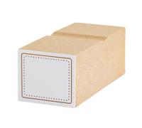 Hobonichi Hobonichi Techo Frame Stamp (Semplice) - Rettangolare Legno Timbro di Gomma - 2,5 cm x 2,5 cm x 2,3 cm - Semplice