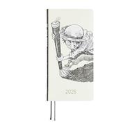 Hobonichi Techo 2025 Settimane [Inglese/Formato alto e sottile/Inizio gennaio/Planner] Rivista ONE PIECE: Cappello di paglia Rufy (Avorio)