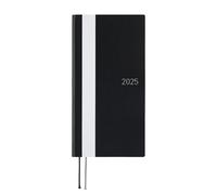 Hobonichi Techo 2025 Weeks [Inglese/Formato alto e sottile/Inizio gennaio/Planner] Bianco Linea: Nero