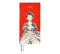 Hobonichi Techo 2026 Settimane - ONE PIECE magazine: Cappello di paglia Rufy (Rosso) (Inglese, Tall & Slim, inizio gennaio)