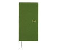 Hobonichi Techo 2026 Spring Weeks - Colors: Antique Green (Giapponese, Tall & Slim, Aprile Start)