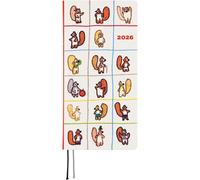 Hobonichi Techo 2026 Weeks English Edition 100% ARANCIONE/Squirrel's Move NUOVO