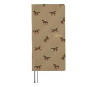 Hobonichi Techo 2026 Weeks MEGA - Bow & Cravatta: cavalli al galoppo (inglese, alto e sottile, inizio gennaio)