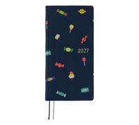 Hobonichi Techo 2027 Weeks MEGA - Bow & Tie: Candy Dream (English, Tall & Slim, January Start)