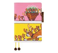Hobonichi Techo A5 Planner Cover - 100% ARANCIO: Dov'è lo scoiattolo andando (formato cugino, solo copertura)