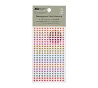 Hobonichi Techo Accessories - TSUKI no IRO: adesivi trasparenti a pois (3,5 mm)