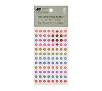 Hobonichi Techo Accessories - TSUKI no IRO: adesivi trasparenti a pois (6 mm)