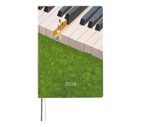 ほぼ日 Hobonichi Techo HON A5 2026 - Hiroko Kubota: Waiting on the Chord (Pianificatore inglese, inizio gennaio)