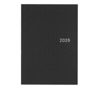 Hobonichi Techo HON A5 2026 - Serie di carta: Black Gingham (inglese, pianificatore di inizio gennaio)