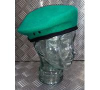 Hobson Of London Berretto Beret Verde In Lana Foderato Taglia 7 Nuovo