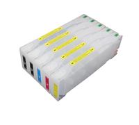 HOBXMFY Vuoto 5 x 700 ml di cartucce di inchiostro ricaricabili compatibili con Pro7700 Pro7710 Pro9700 Pro9710 Pro 7700 7710 9700 9710 Le stampanti includono chips(RED)