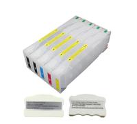 HOBXMFY Vuoto 5 x 700 ml di cartucce di inchiostro ricaricabili compatibili con Pro7700 Pro7710 Pro9700 Pro9710 Pro 7700 7710 9700 9710 Le stampanti includono chips(Blue)