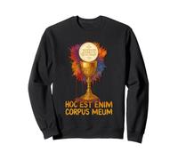 Hoc Est Enim Corpus Meum Eucaristia Latina Design Felpa