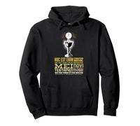 Hoc Est Enim Corpus Meum Eucaristia Latina Design Felpa con Cappuccio