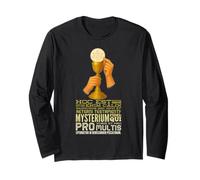 Hoc Est Enim Corpus Meum Eucaristia Latina Design Maglia a Manica