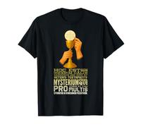 Hoc Est Enim Corpus Meum Eucaristia Latina Design Maglietta