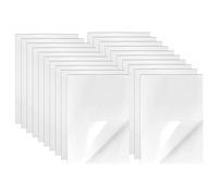Hocadrv 20 fogli di carta adesiva stampabile, formato A4, stampabile, trasparente, per stampanti a getto d'inchiostro e laser (29,7 x 21 cm)