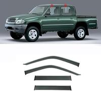 HOCAH 4 Pezzi Auto Deflettori Aria per Toyota HILUX N140 N170 1998-2003, Parapioggia per Finestrino Deflettori Aria Laterale, Protezione Visiera Parasole